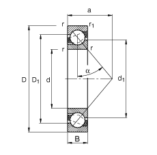ǽ|S 7313-B-TVP,  DIN 628-1 ˜ʵҪߴ磬|  = 40