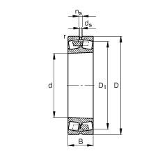 {ĝLS 24076-B-K30-MB,  DIN 635-2 ˜ʵҪߴ, FףF 1:30