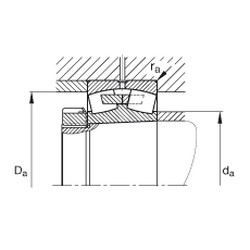 {ĝLS 23256-K-MB,  DIN 635-2 ˜ʵҪߴ, FF 1:12
