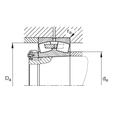 {ĝLS 24076-B-K30-MB,  DIN 635-2 ˜ʵҪߴ, FףF 1:30